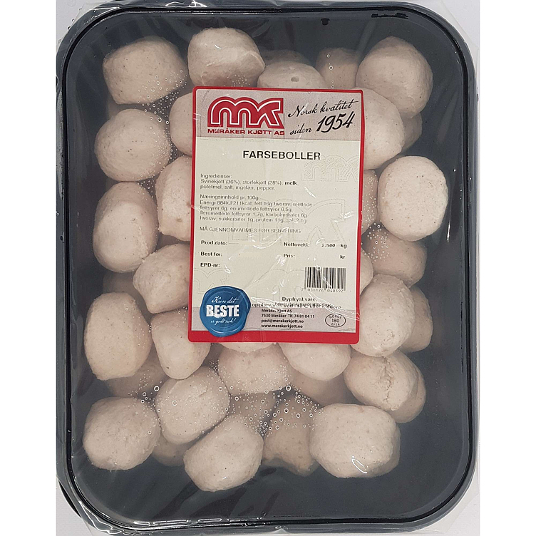 Farseboller fryst 2,5kg