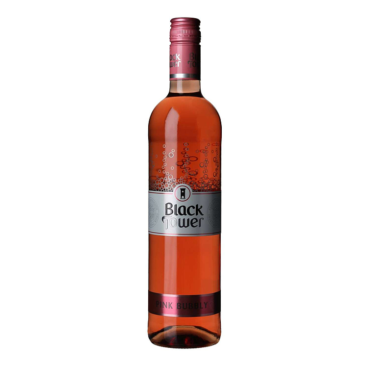 Black tower pink bubbly 8,5% 75cl