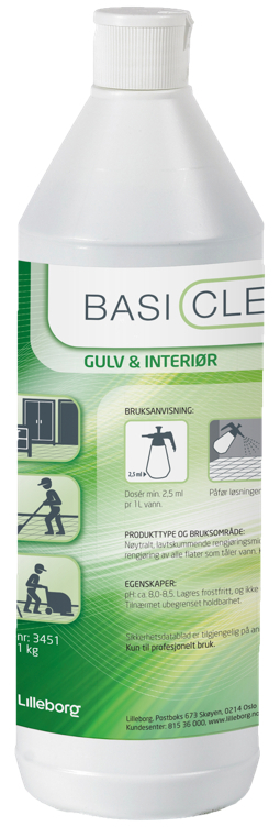 Basiclean gulv & interiør 1kg