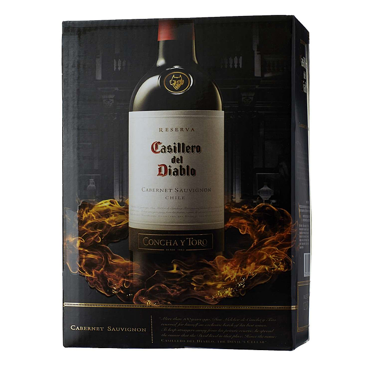 Casillero del diablo cabernet sauvignon     12,5%     3l