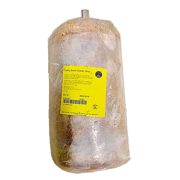 Kylling døner kebab rå/frys  10kg