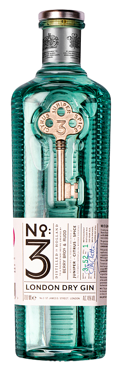 No3 london dry gin 46% 70cl