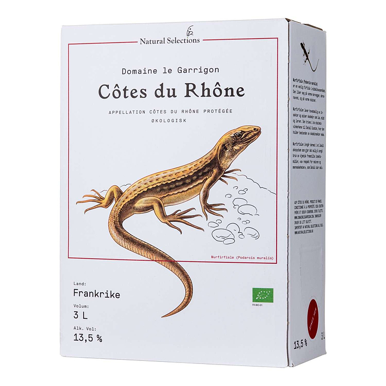 Natural selections dom. le garrigon côtes du rhône  13,5% 3l
