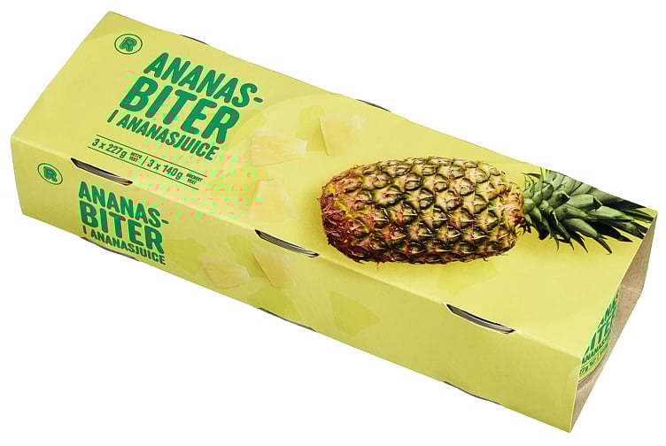 Rema 1000 ananas i biter 1/3pl 420g