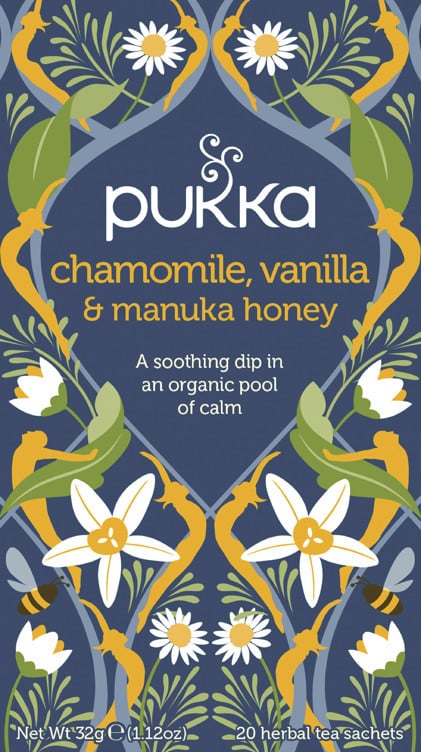 Chamomile vanilla honey pukka urtete  økol.   20stk