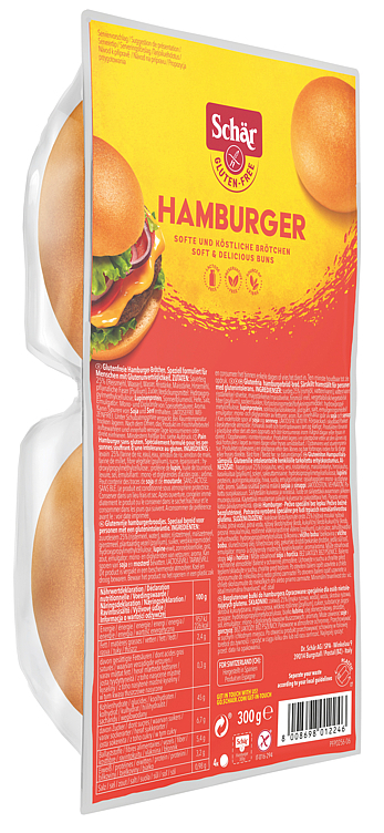 Hamburgerbrød glutenfri  300g