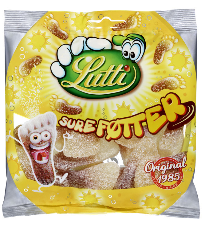 Lutti sure føtter 130g