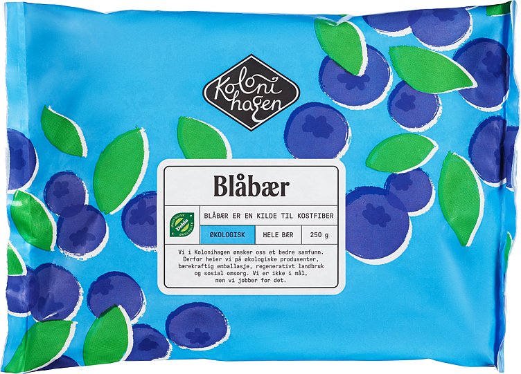 Blåbær frosne økol. 250g