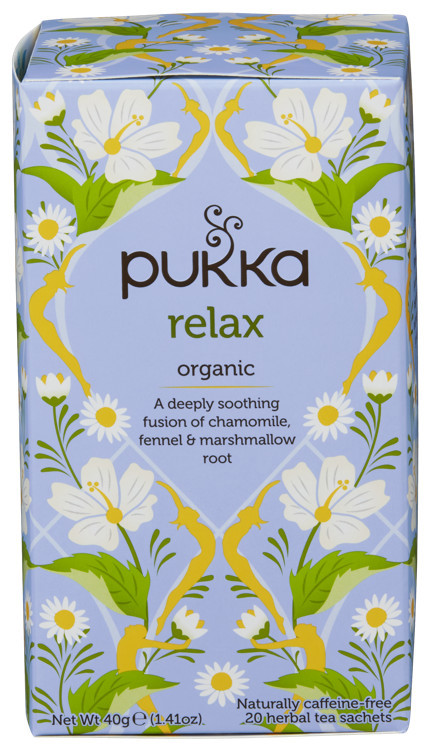 Relax, pukka herb urtete  økol.   20stk