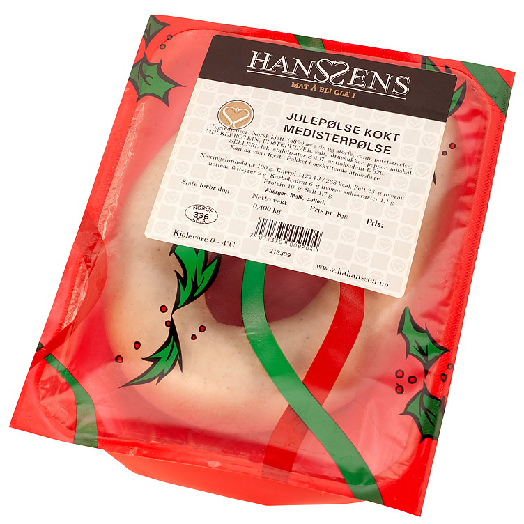 Christmas sausage minced meat sausage boiled ring kg