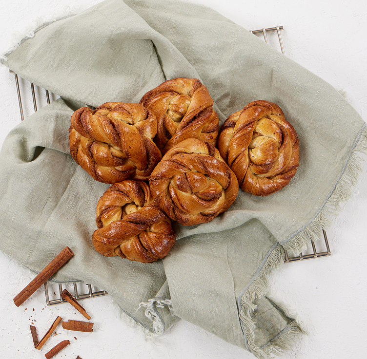 Kanelknute ferdig hevet   28x120g