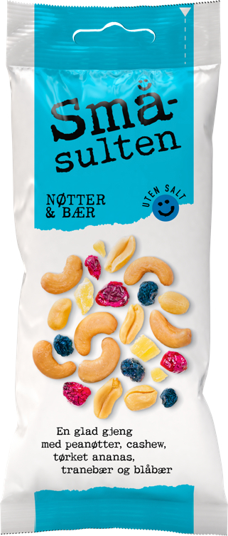 Småsulten nøtter & bær      60g