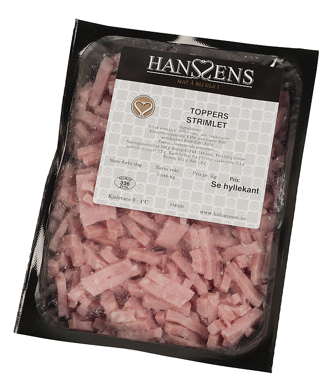 Toppers ham strips kg