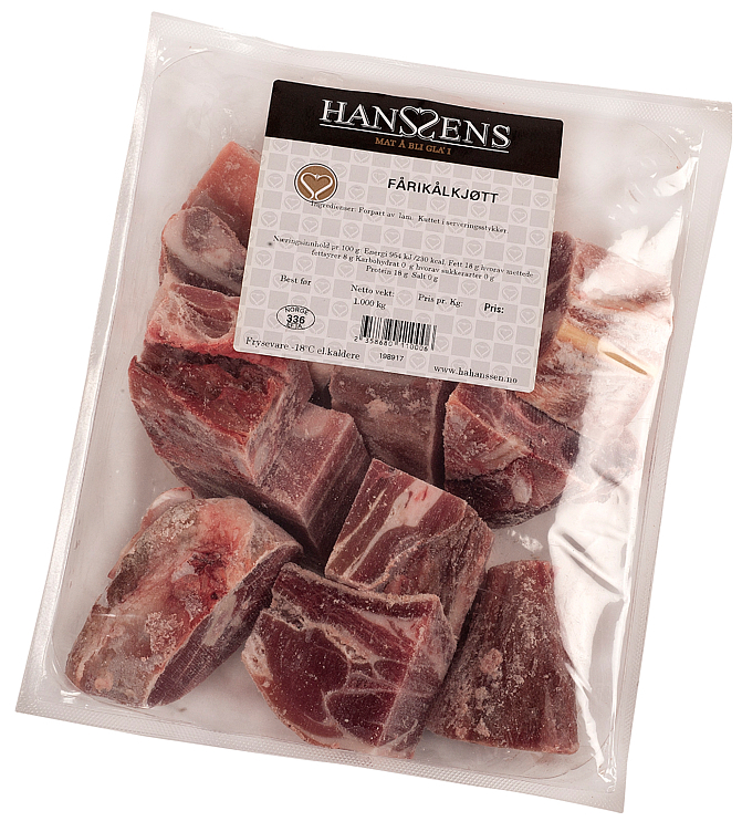 Fårikålkjøtt løs   kg