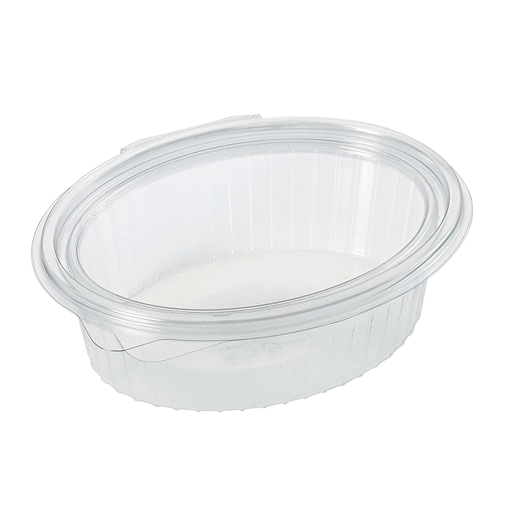 Plastbeger med hengslet lokk 500ml 600stk