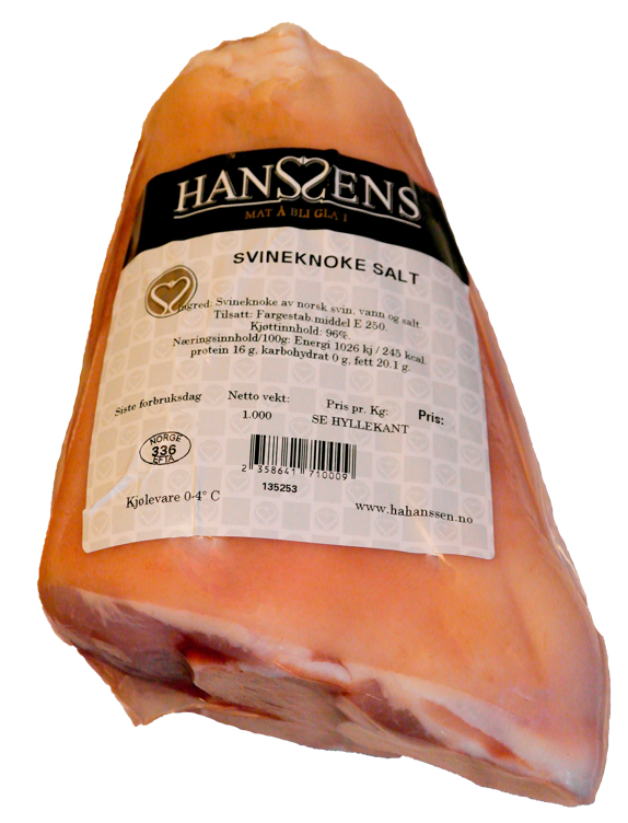 Svineknoke salt løs fersk   kg