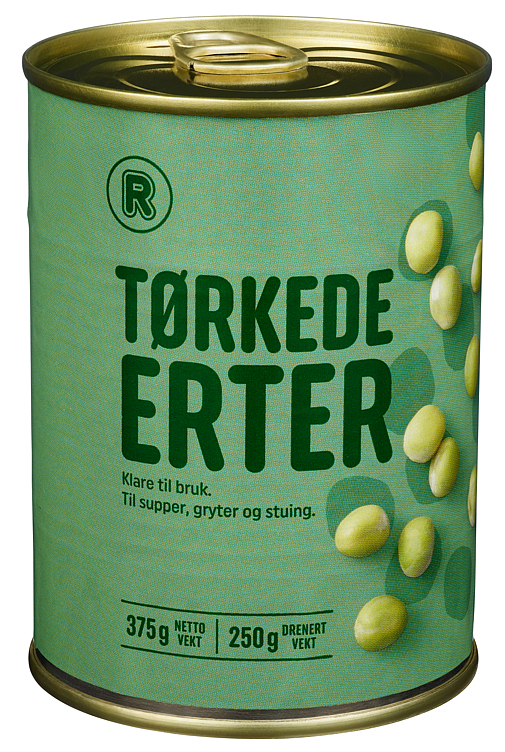 Erter tørkede 375g