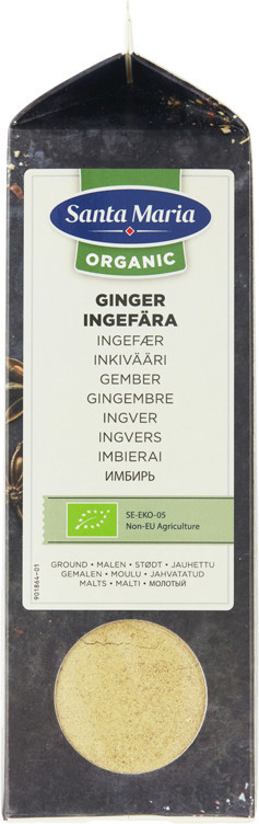 Ingefær malt økol.   360g