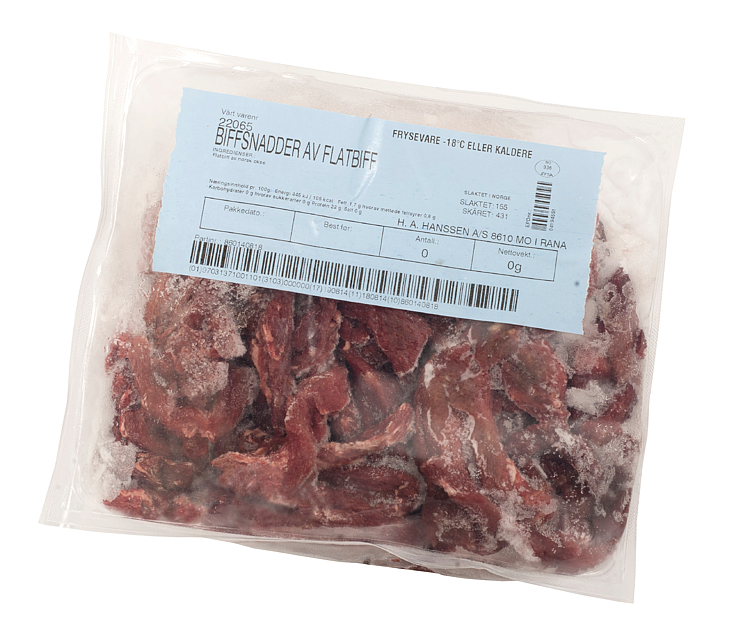 Beef strips rump steak kg