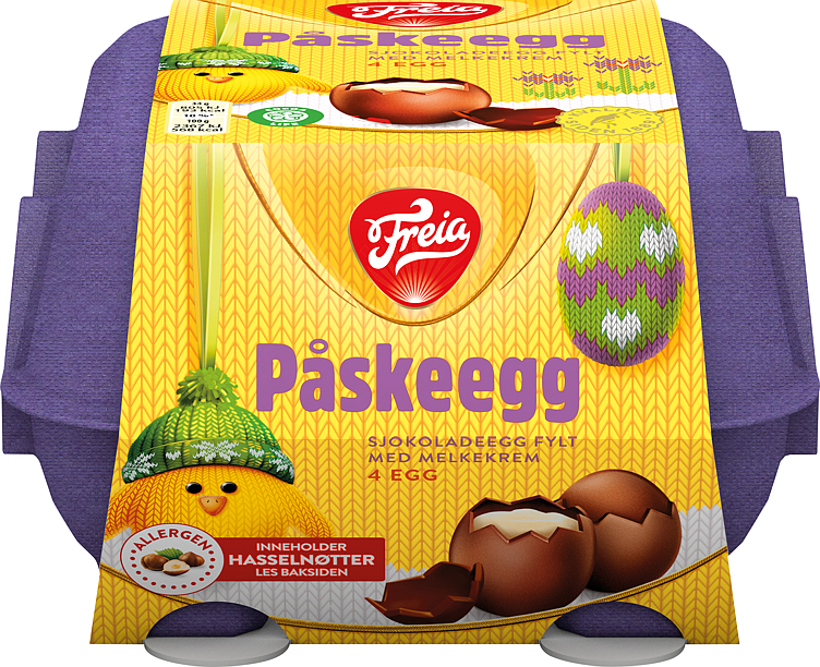 Filled easter eggs 4pac  136g
