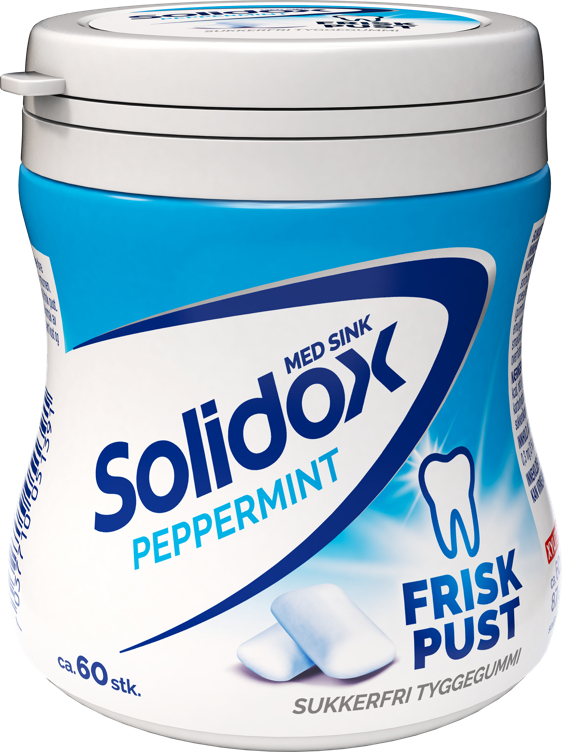 Solidox tyggis frisk pust bottle 87g