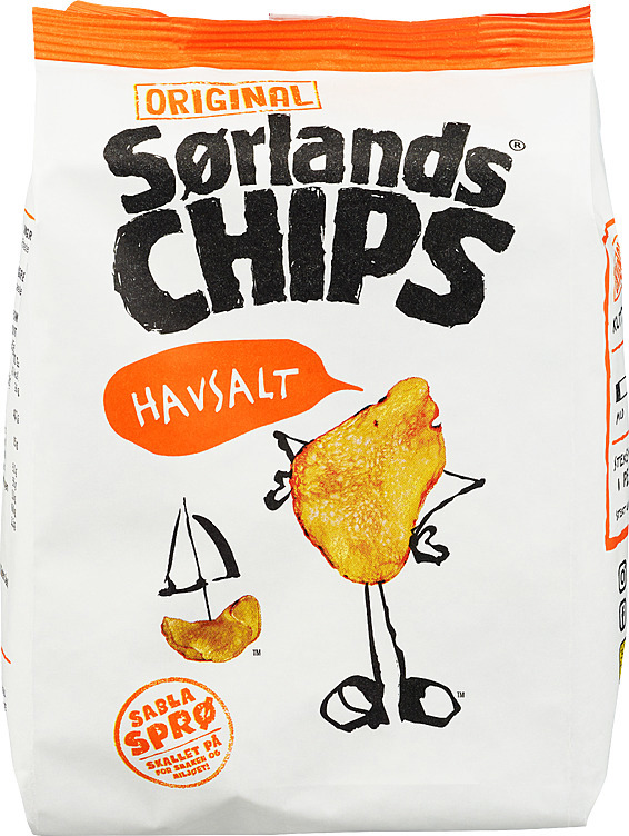 Sørlandschips havsalt 100g