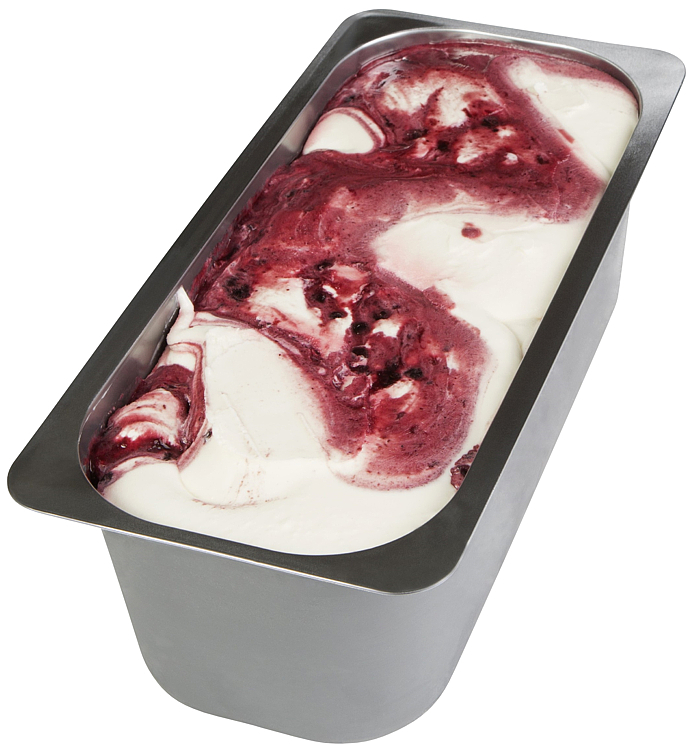 Hvit sjokoladeis med skogsbær 4,5l