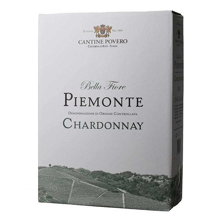 Cant. povero bella fiore piemonte chardonnay bib 12% 3l