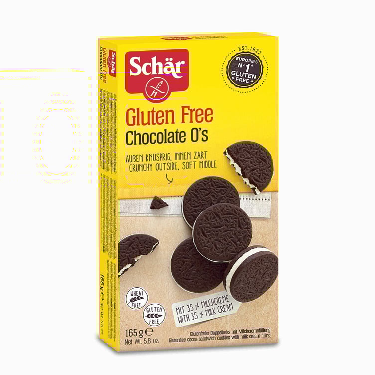 Schär kjeks chocolate o's glutenfri   165g