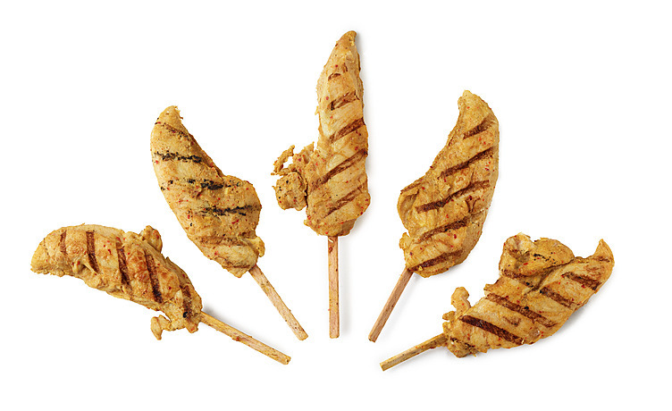 Chicken skewers thai   750g