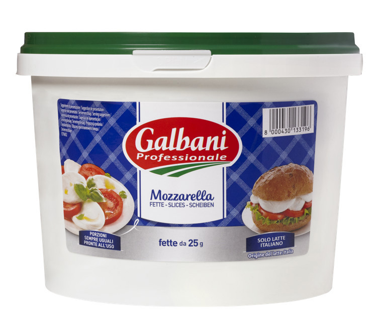 Mozzarella i skiver 1,91kg