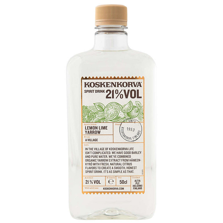 Koskenkorva lemon lime yarrow 21% 50cl