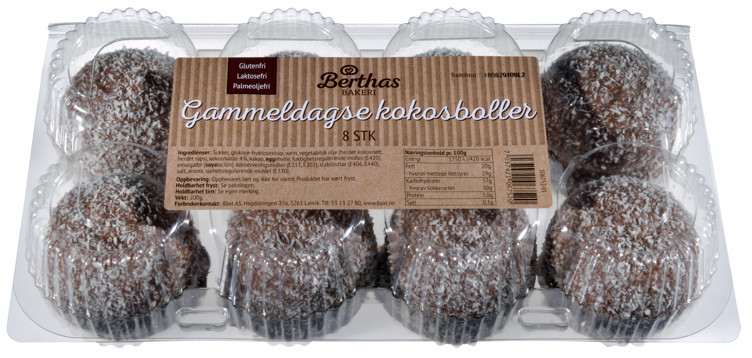 Kokosboller 200g  8stk