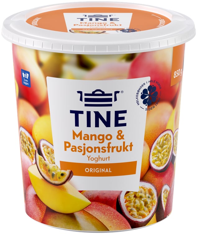 Tine yoghurt mango/pasjon 850g