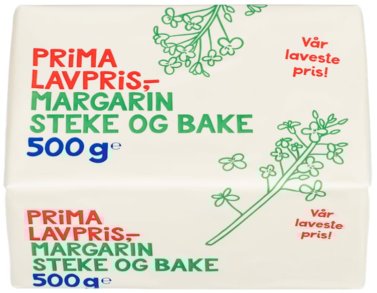 Steke og bake margarin   500g