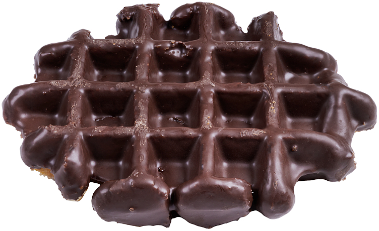Belgian waffles chocolate covered   28x115g