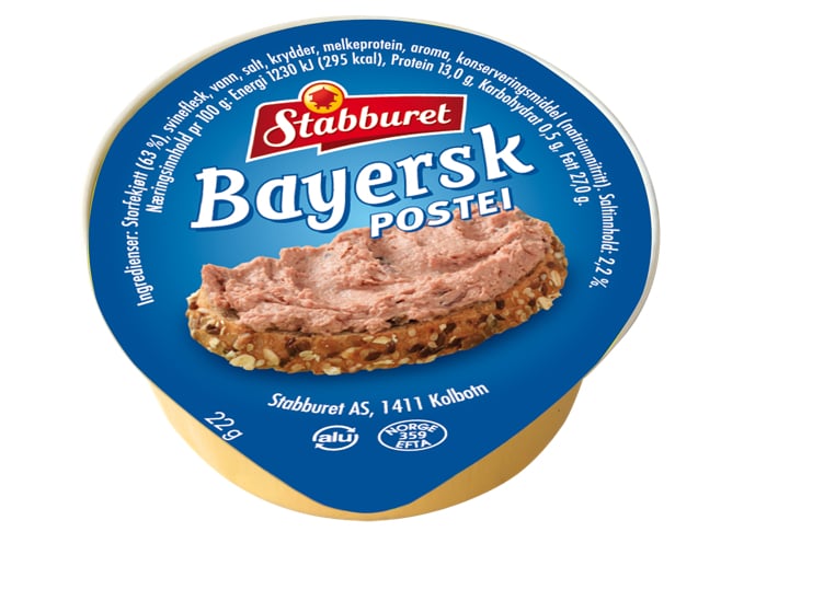 Bayersk postei kuvert 70x22g