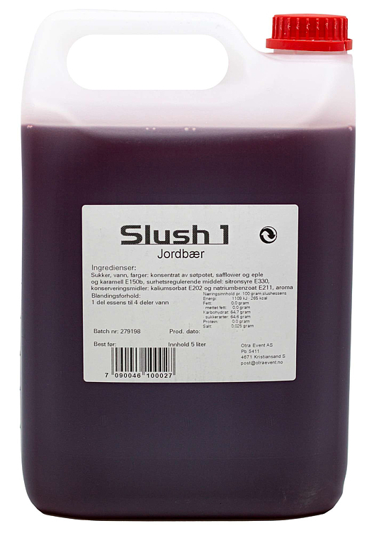 Dream slush mix jordbær   5l