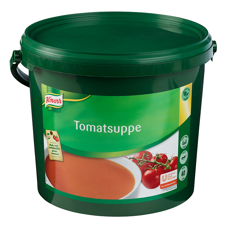 Tomatsuppe, pasta 40l 4kg