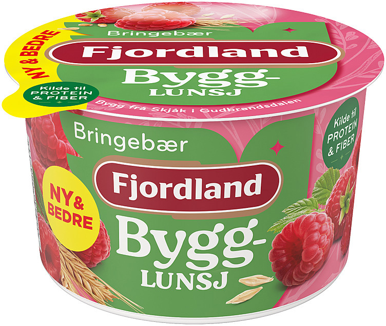 Byggrynslunsj m/bringebær    150g