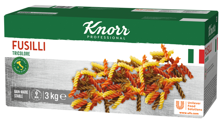 Knorr fusilli tricolore pasta    3kg