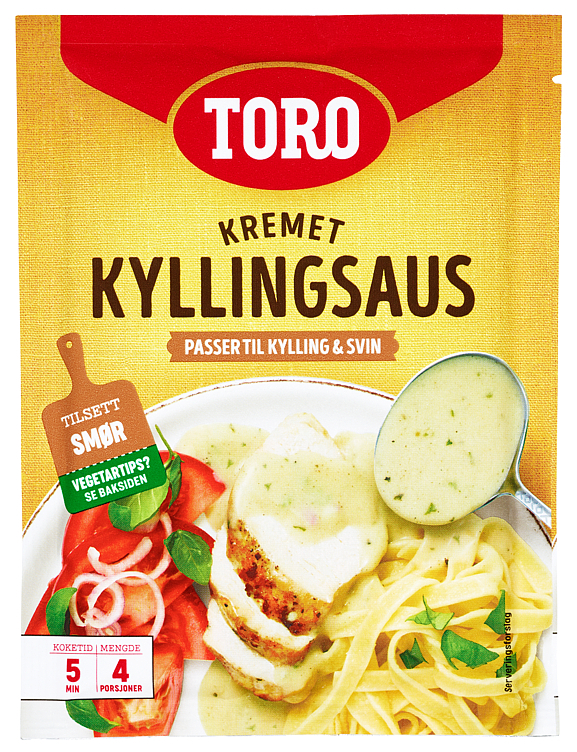 Creamed chicken sauce basil & shallots