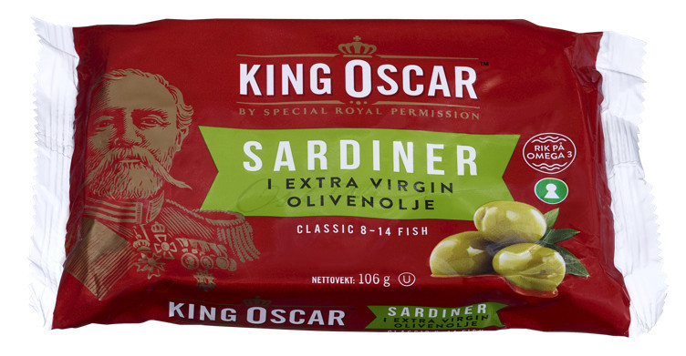 Sardiner i olivenolje   106g