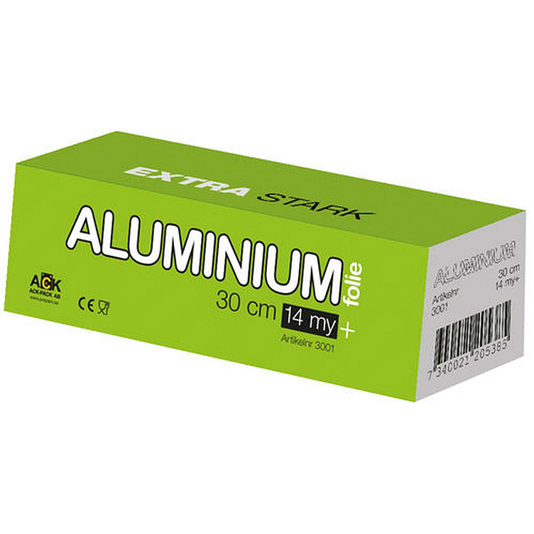 Aluminiumfolie 30cm cutbox 6stk