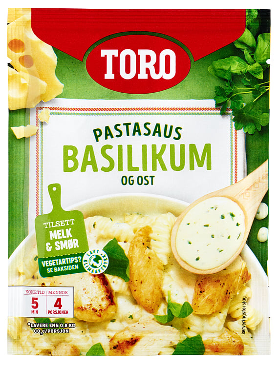 Pastasaus basilikum ost  32g