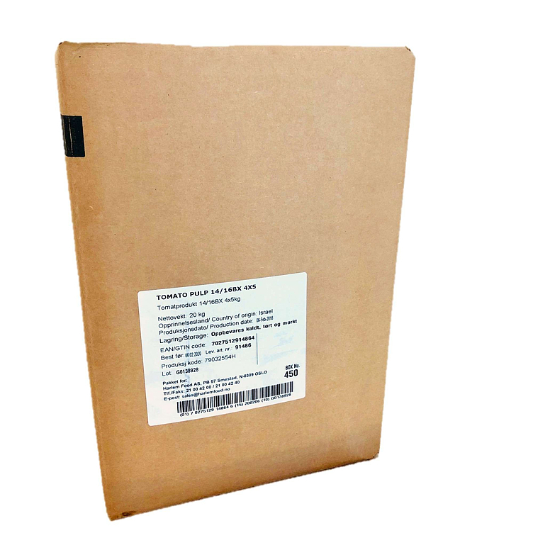 Pizzasaus aseptisk 14/16 5 kg