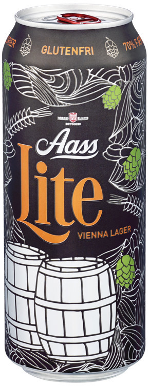Aass lite vienna lager glutenfri bx  4,5%  24x50cl