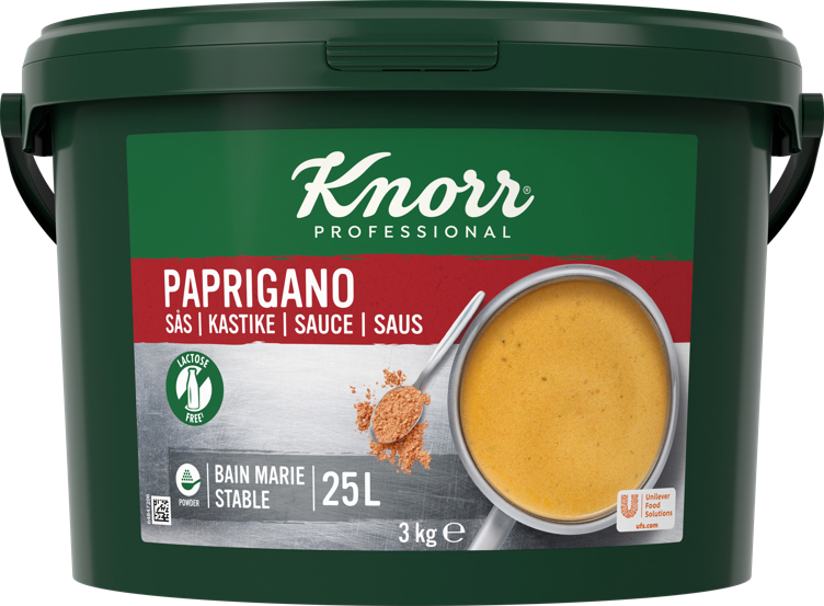 Paprigano (paprika) saus pulver 25l