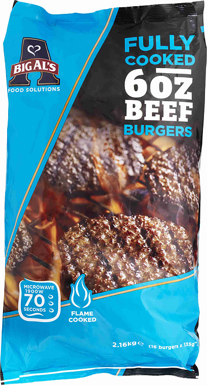 Flammegrillet burger   t   32x135g månedspris