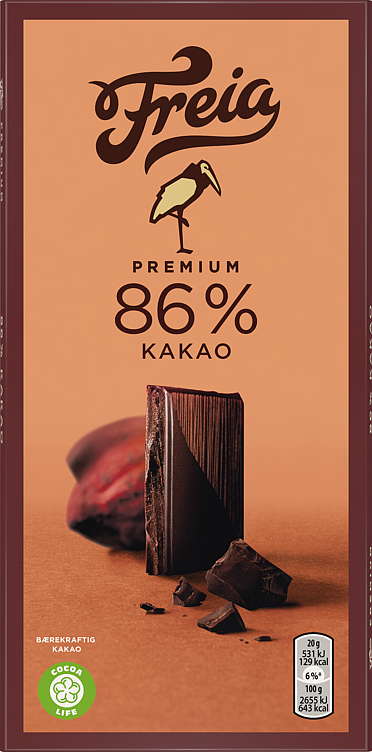 Premium dark 86% cocoa   100g